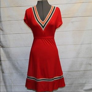 Fever London Modcloth Racing Stripe Dress size 6